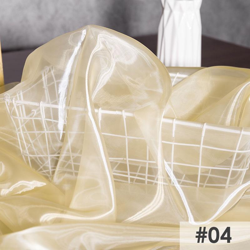 Perspective Crystal Satin Fabric Floating Liquid Silky Metal Touch Stiff Fashion Designer Fabric For Sewing Dress Hanfu Material