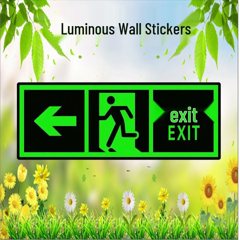 WEZHO Luminous Safety Exit Wall Sticker