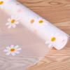 1 Roll Daisy Shelf Liner EVA Washable Refrigerator Mat Drawer Liners for Kitchen Cabinets Easy Meal Mat Non Adhesive Drawer Mat