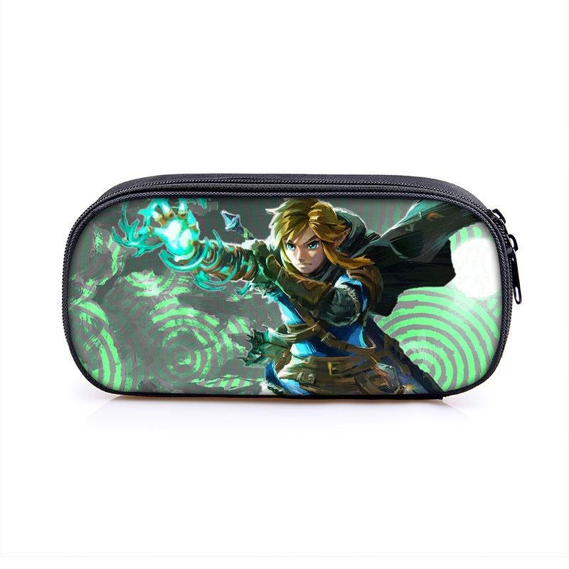 Legend Of Zelda Kingdom Tears Cartoon Pencil Case Durable And Breathable Polyester Material