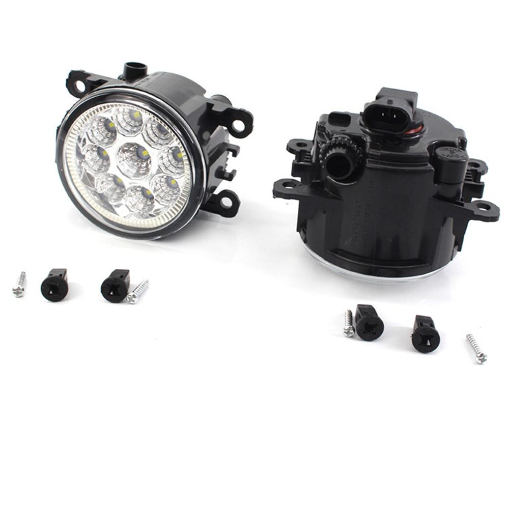 Pair Clear Lens LED Bumper Fog Lights For Ford C-Max Nissan Pathfinder Jaguar XK