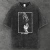 Mens Dark Tarot Card Graphic Cotton T Shirt Black Punk Style Streetwear S-4XL