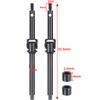 YEAHRUN 2PCS Steel CVD Front Axle Drive Shaft 48.5/52.5mm for 1:24 RC Crawler Car Axial SCX24 All Series Upgraded Parts