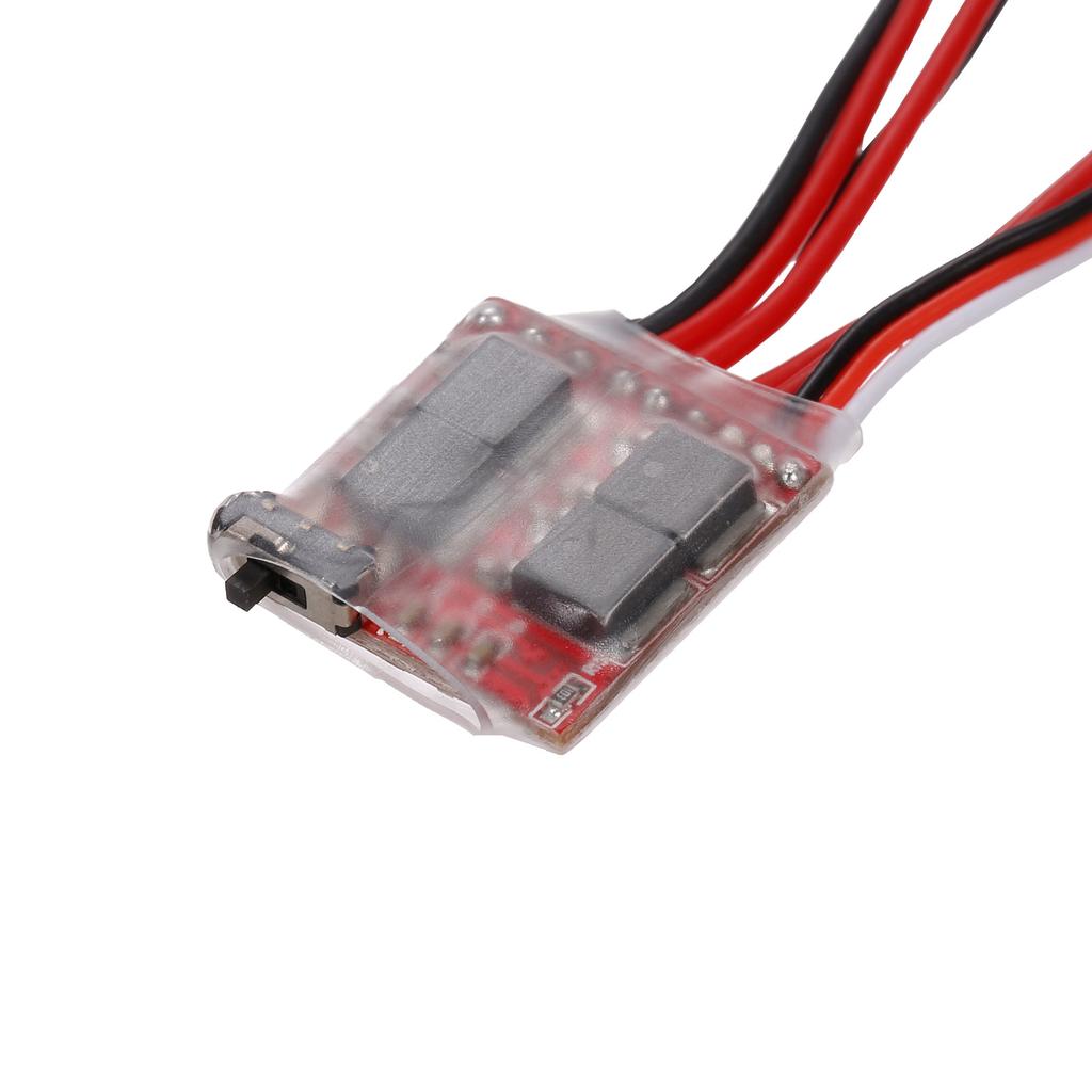 RC Car 30A ESC Brushed Forward Reverse Brake Dual Way ESC Motor Speed Controller for 130 180 260 Motor 1/16 1/18 1/24 Car Boat   2 PCS