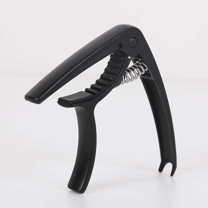 Guitar Zinc Quick Bridge Pin Removal for Acoustic and Electric Guitars Capo, One-Touch Operation, Alloy, Ultra-Lightweight, Change, Adjustable,