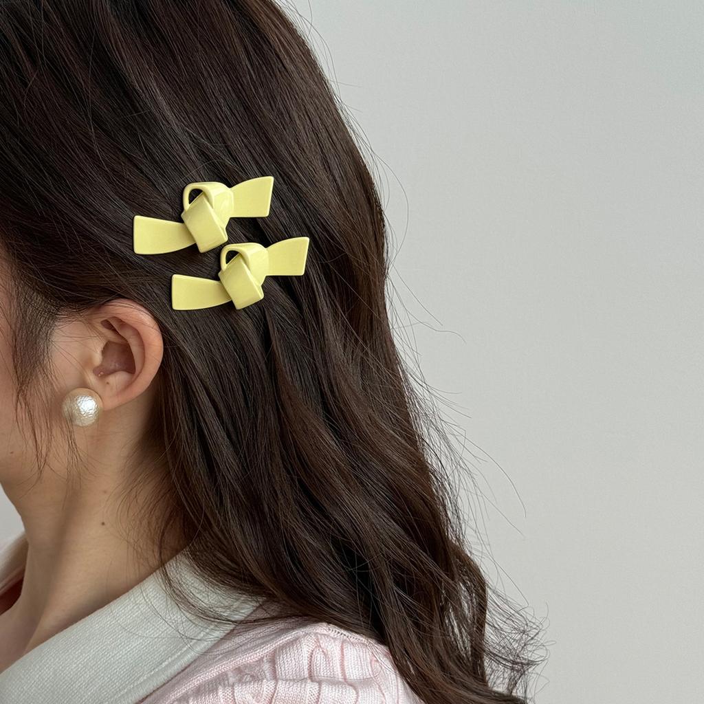 Mini Hair Pins and Clips Korean Accessories for Women Girl Bow Leading Fashion Trendy Popular Cute Kawaii Sweets Kpop  Fairy