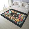 Beautiful Flowers Kitchen Mat Soft Thickened Kitchen Floor Mat Waterproof Non-slip Oil-proof Floor Mat Runner Rug