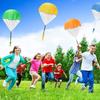 DFsucces Mini Parachute, Hand-Thrown Toy, Outdoor Play, Flying Toy, Popular Children's Day Gift (Set of 6)