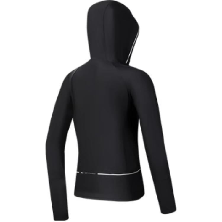 Fila Tennis Logo Hooded Zip-Up Casual Sports Jacket Women Jackets Black A11W423501F-BK