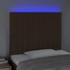 VidaXL LED Headboard Bedroom Furniture Single Bed Accessory Headboard Interior Dark Brown 3122655