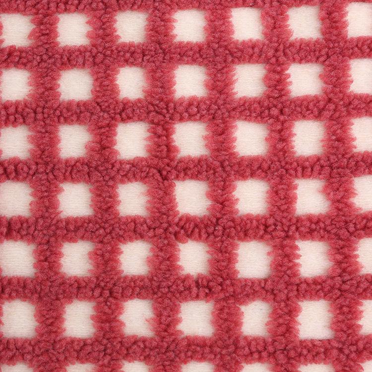 45x50 ס"מ ג'קארד 100% פוליאסטר בד פליז טלה חם לתפירת בטנת בגדים חומרים ליצירה בעבודת יד מעיל חורף תיק כובע