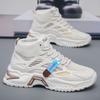 new men's comfortable outdoor comfortable thick soled mesh shoes High top sneakers Daddy shoes casual men's shoes sneakers