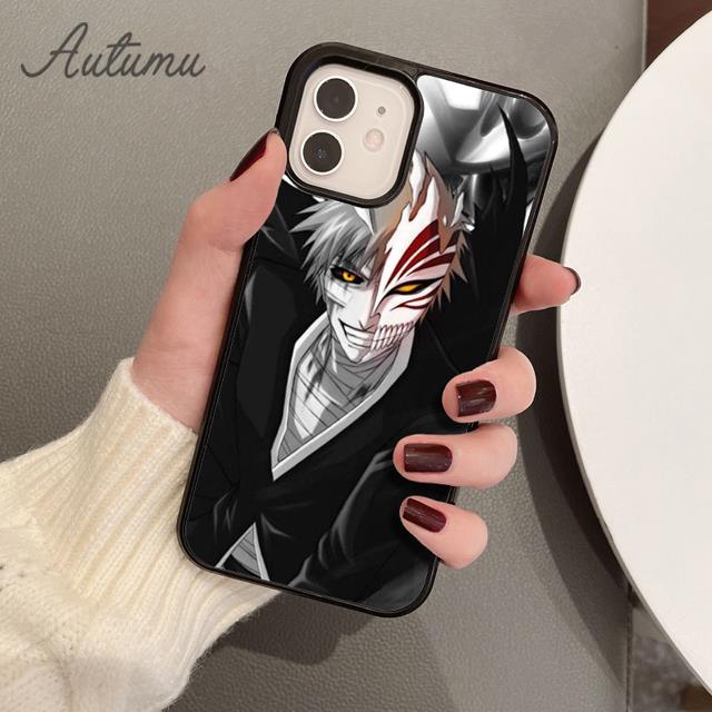 Bleach Ichigo Kurosaki Anime Pouzdro na telefon pro iPhone 11 12 13 14 Pro Max mini X XR XS SE 2020 6S 7 8 Plus Galaxy S21 S22 skořepina
