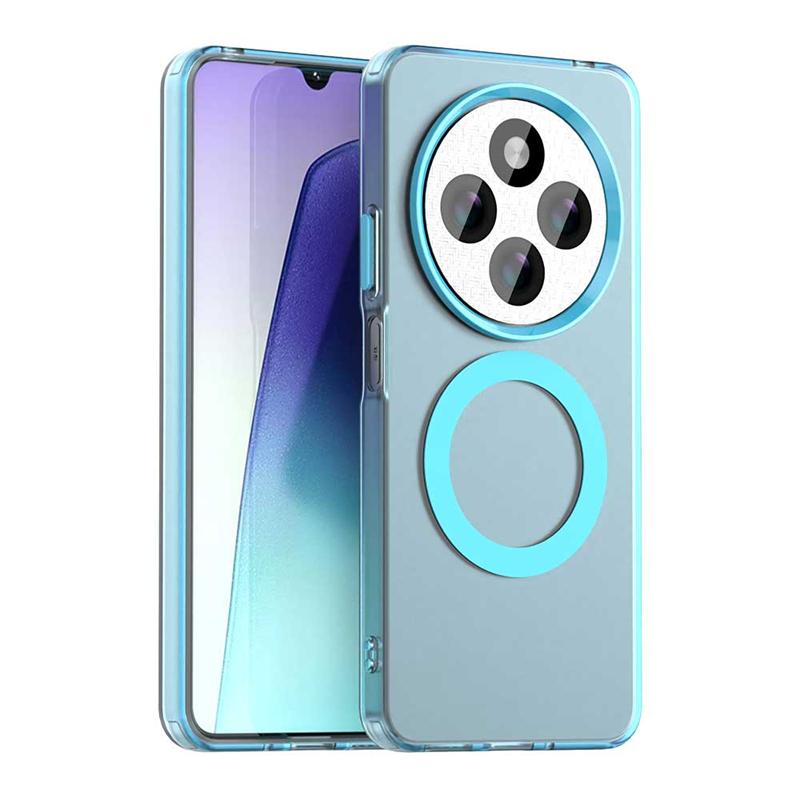 Transparent Case For Xiaomi Poco C75 Case Poco C75 Anti-knock Magnetic Adsorption Wireless Charge Back Cover For Poco C75 Case