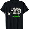 Cute Sheep with Flower Wool T-shirt for Girls and Mum T-Shirt
