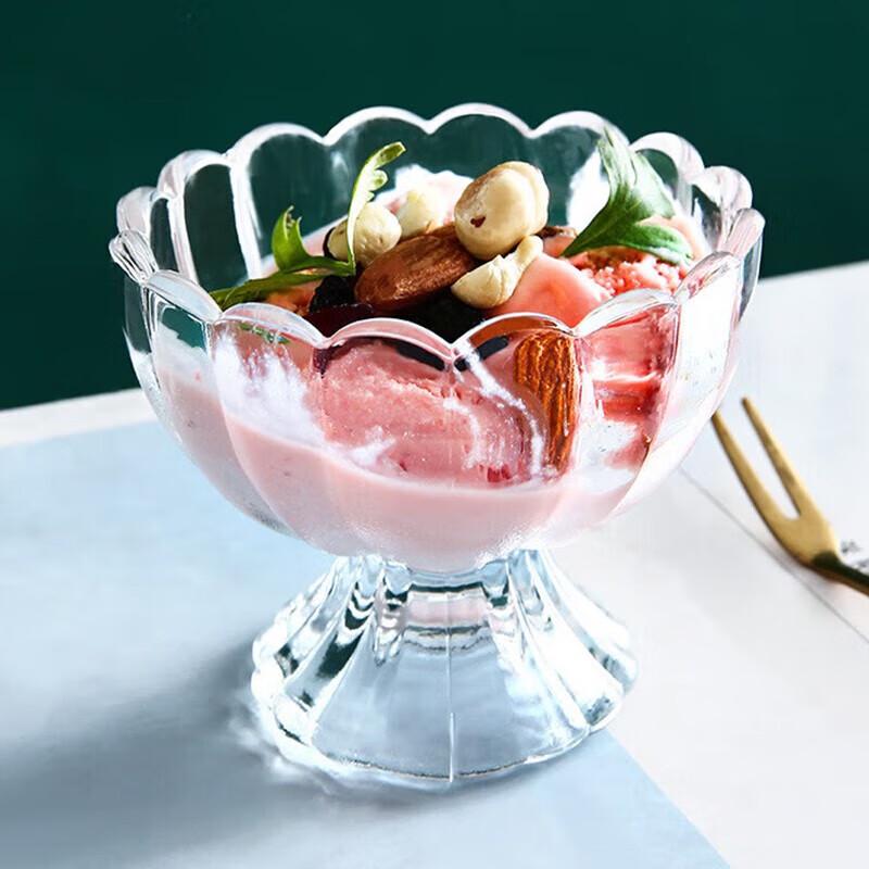 NHZHIW 160ml Düzensiz Cam Salata ve Yoğurt Kasesi