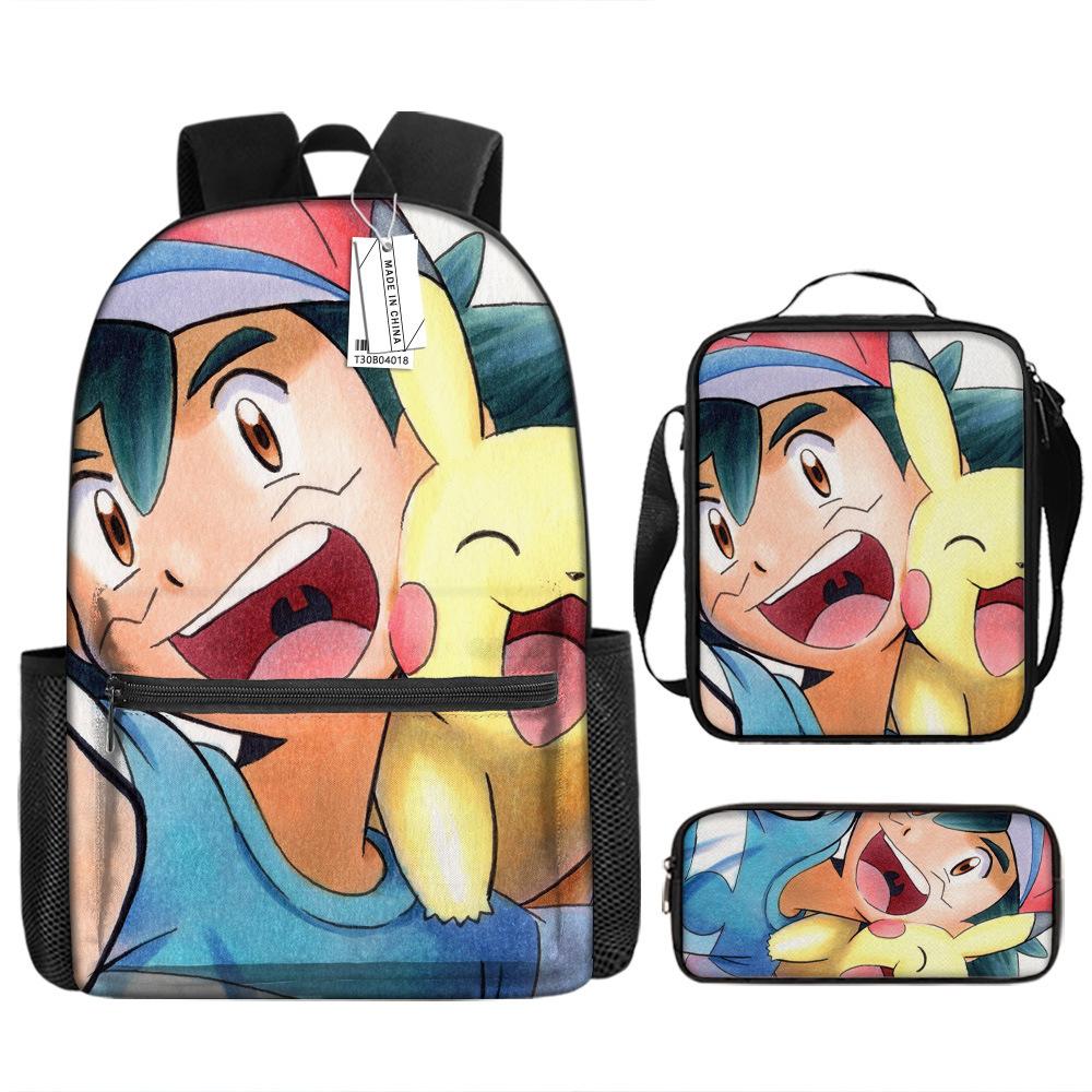 School Season Student Schoolbag Pokémon Pokémon Backpack Cartoon Satchel Pencil Case