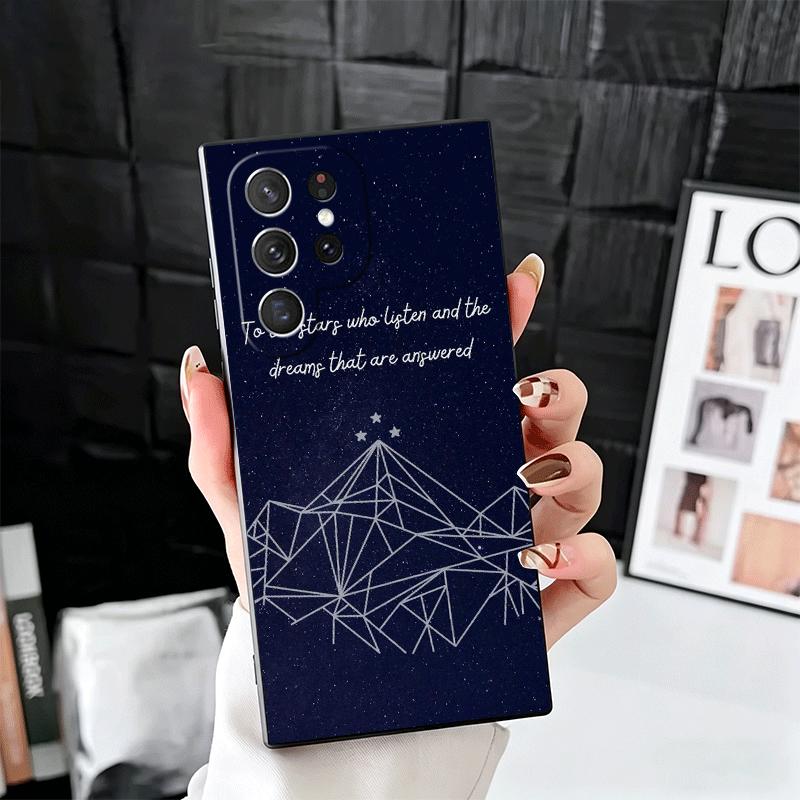 

A Court of Mist Fury VELARIS City Soft Phone Case for Samsung Galaxy S26 S25 Edge S24 Ultra S23 Plus S22 S21 FE S20 Black Cover Samsung S24 FE