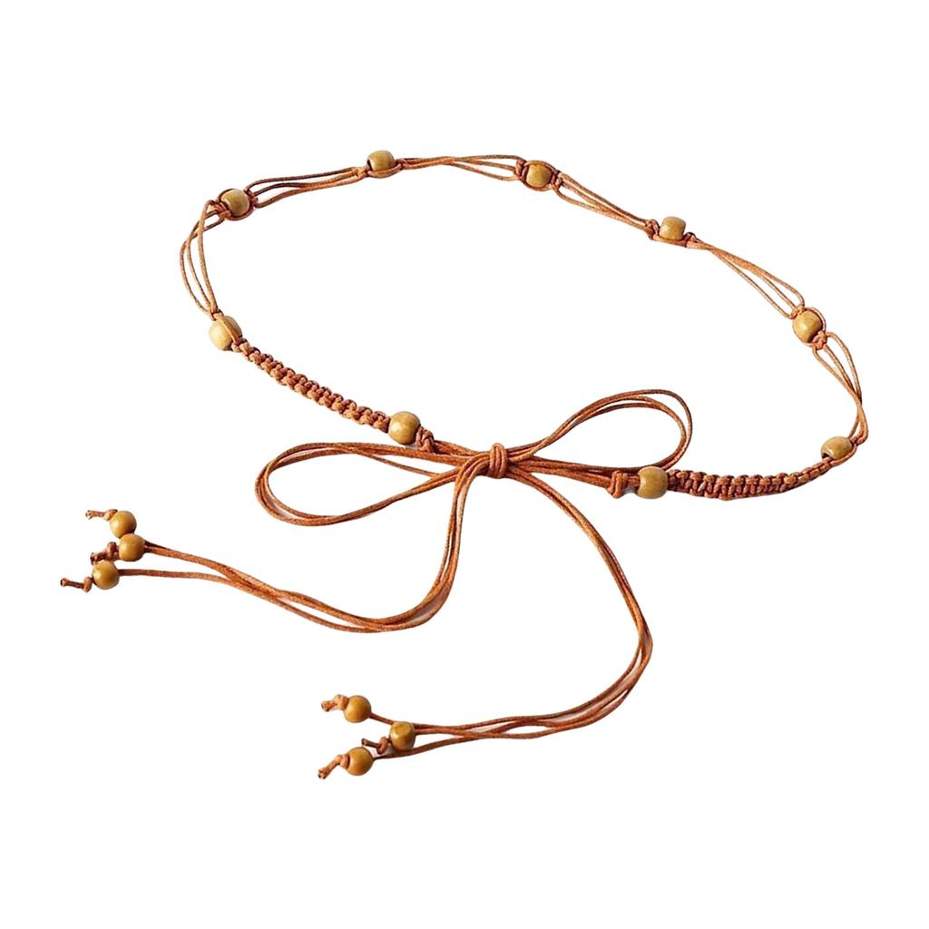 Böhmische geflochtene Taillenkette für Damen Herren Weicher Nylon Körperschmuck Perfekt für Festivals Strandoutfits