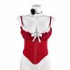 Buckle Lace Flower Camisole Bowknot Suspender Vest Elegant Lace Corset  Ladies