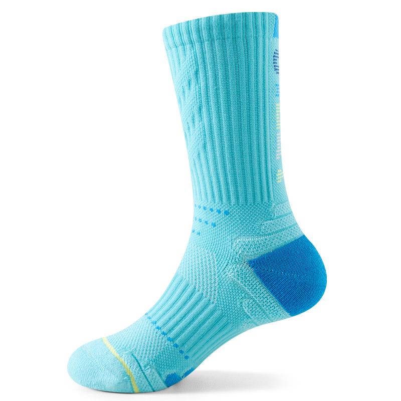 

Elite Kids Mid-Calf Basketball Socks - Wear-Resistant, Non-Slip & Sweat-Wicking with Thick Terry Bottom XL (Fits shoe size 32-37)