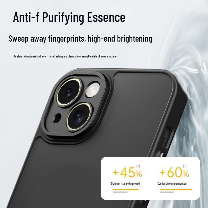 KEKLLE Frosted Anti-Fingerprint Full Protection Phone Case for iPhone