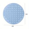 Bathroom Mat Anti-slip Sucker Round Bath Mat with Drain Hole Bathing Rugs Foot Massage Pad Bathtub Soft Shower Mat