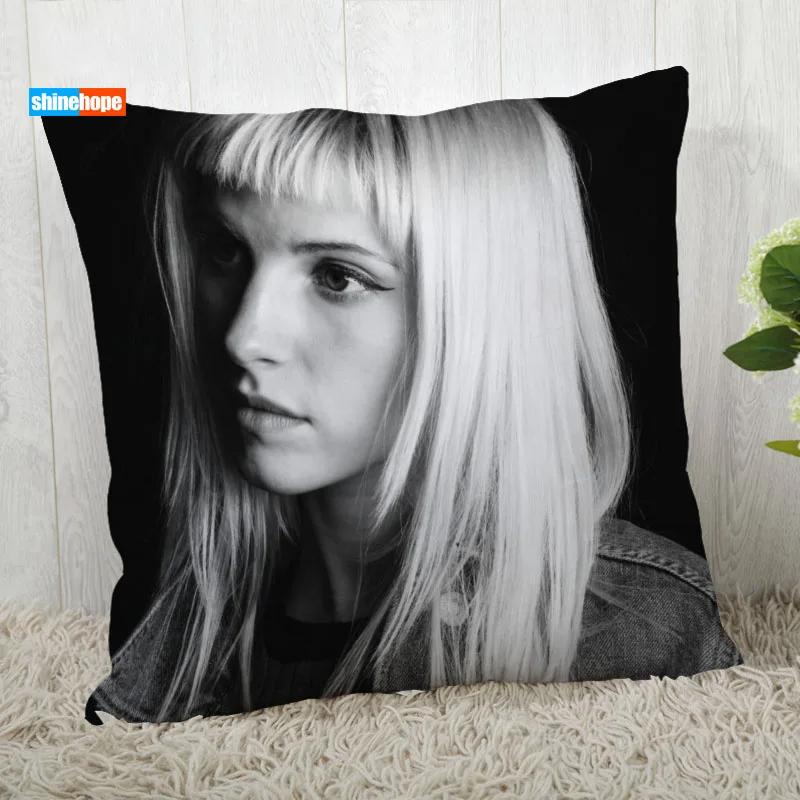 Hayley Williams Pillow Cover Customize Star Pillowcase Modern Home Decorative Pillow Case For Living Room 45X45Cm