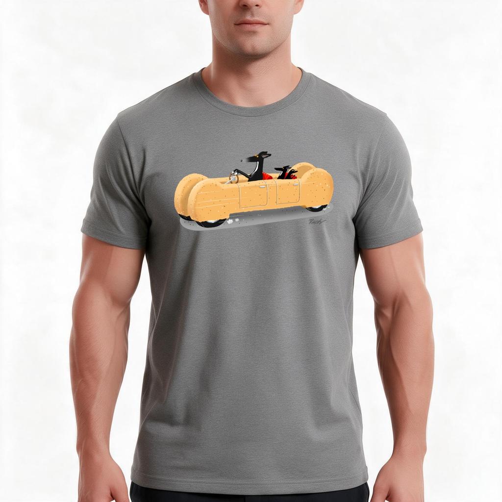 The Biscuitmobile Tshirt Summer Casual Cotton Tee Oversized Streetwear Tops Vintage Graphic Print Loose Fit Short Sleeve
