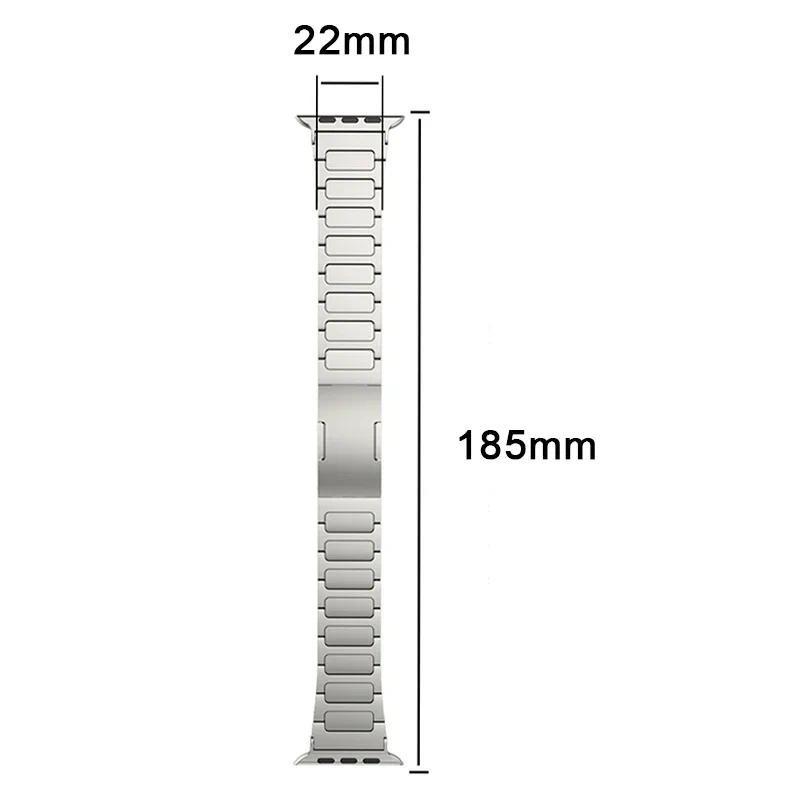 Titanium Strap Compatible for Apple Watch Ultra 3 Band 49mm 44mm 46mm 45mm 40mm 41mm 38mm IWatch 11 10 9 8 7 6 5 4 SE 3 2 Ultra