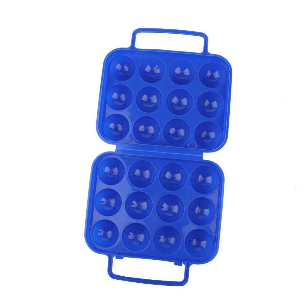 2PCS 12-Slot Egg Tray With Handle Eggs Container Household Storage Eggs Holder  Kitchen Use