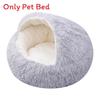 Bionic Shell Shape Cat Bed Enclosed Plush Warm Thickened Winter Sleep Pad For Small Pets