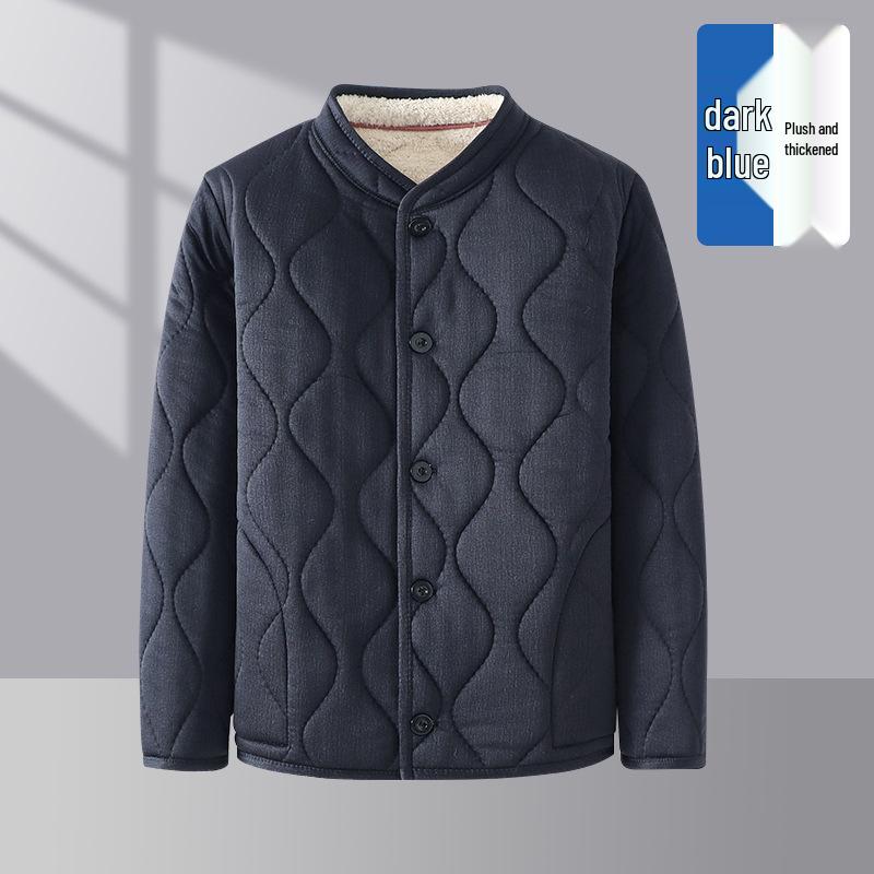 

Warm Men s Winter Jacket & Pants Set with Lambswool Lining for Dad/Elderly 5XL (180-200 jin)