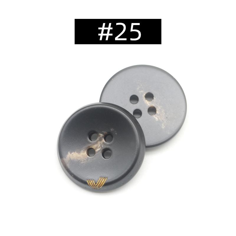 20Pcs Resin 4 Holes Buttons Sewing Accessories Size Complete For Clothing Decorative Plastic Buttons Handmade Diy
