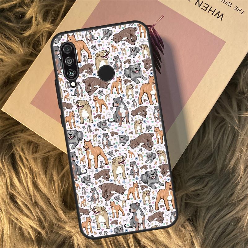Pitbull Dog For Huawei Nova 5T 3i 7i 8i 11i 12i 9 10 SE Y60 Y61 Y70 Y72 Y73 Y90 Y91 P30 P40 Lite Case