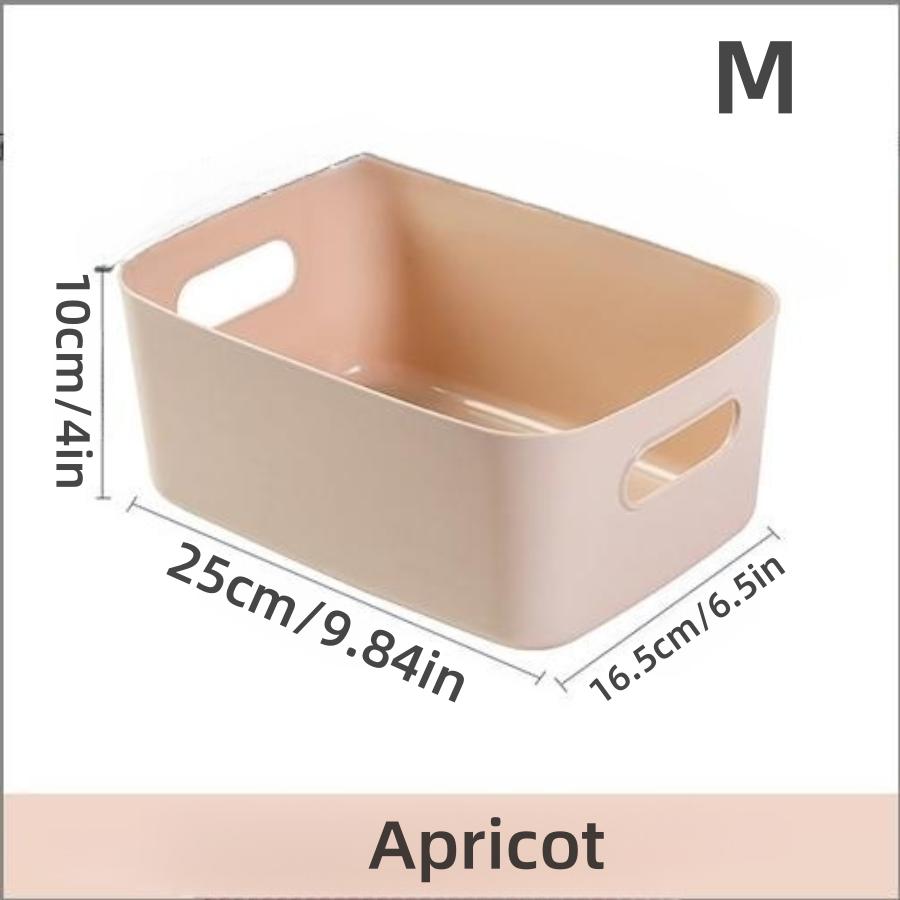 Plastic Desktop Organizer, Portable Rectangular Storage Basket for Kitchen, Bedroom, Bathroom, Dormitory and Office Use
