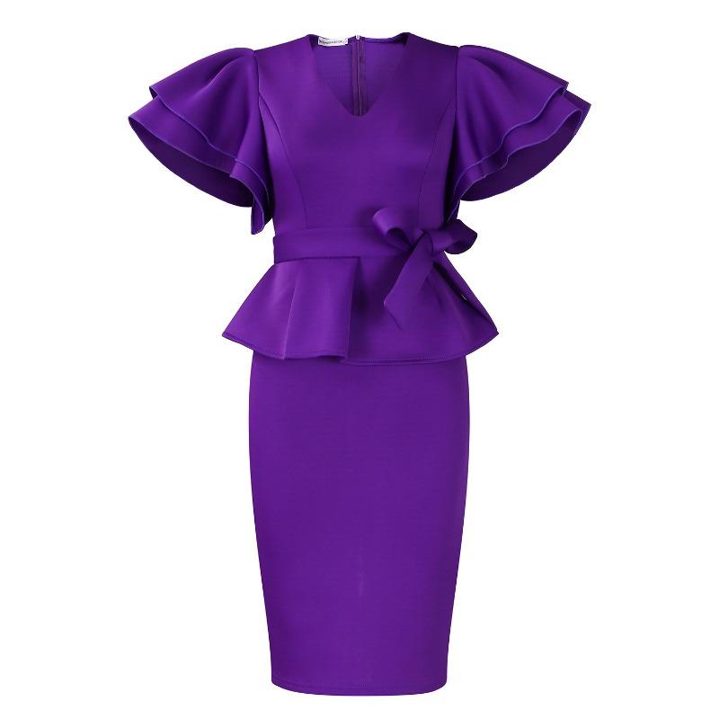 

Женское модное элегантное платье с оборками, облегающее фигуру, женское платье, африканское платье XXXL