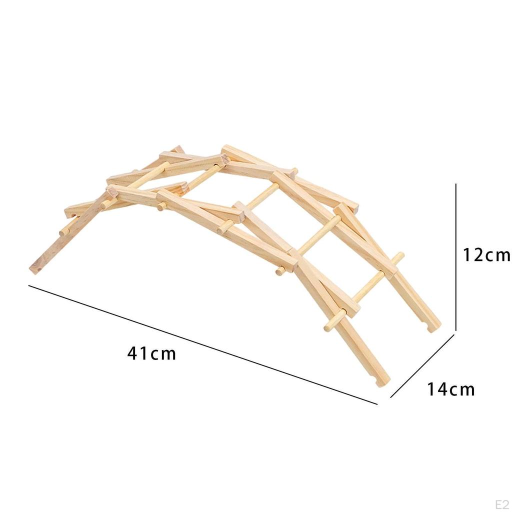 Dřevěný model mostu Experiment DIY Oblouk Hračka Řemesla Rozvíjející Inteligentní Vzdělávací
