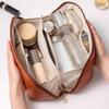 PU Leather Pillow Makeup Bag Large Capacity Travel Toiletry Bag Handheld Cosmetic Case  Outdoor