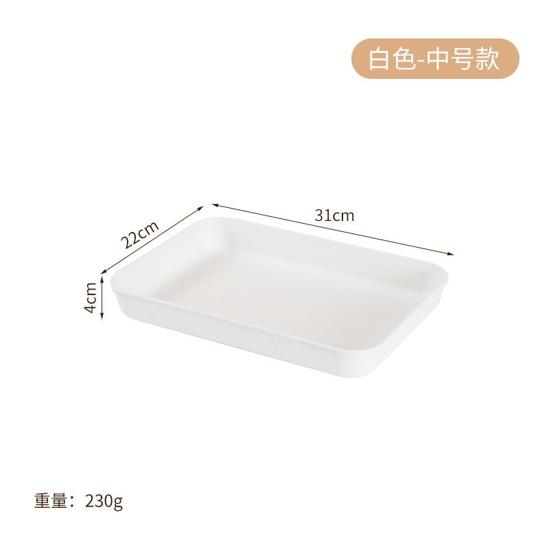 Deepened Thick Tray Put Cup Home Hotel Restaurant Rectangle Plate Fruit Plate Tea Plate Plate Plate Plate