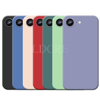 Pre iPhone 16e Puzdro Ochranné puzdro z tekutého silikónu Pre iPhone 16 e Kryt TPU Gumený chránič telefónu Kryt Pre iPhone 16 E Puzdro