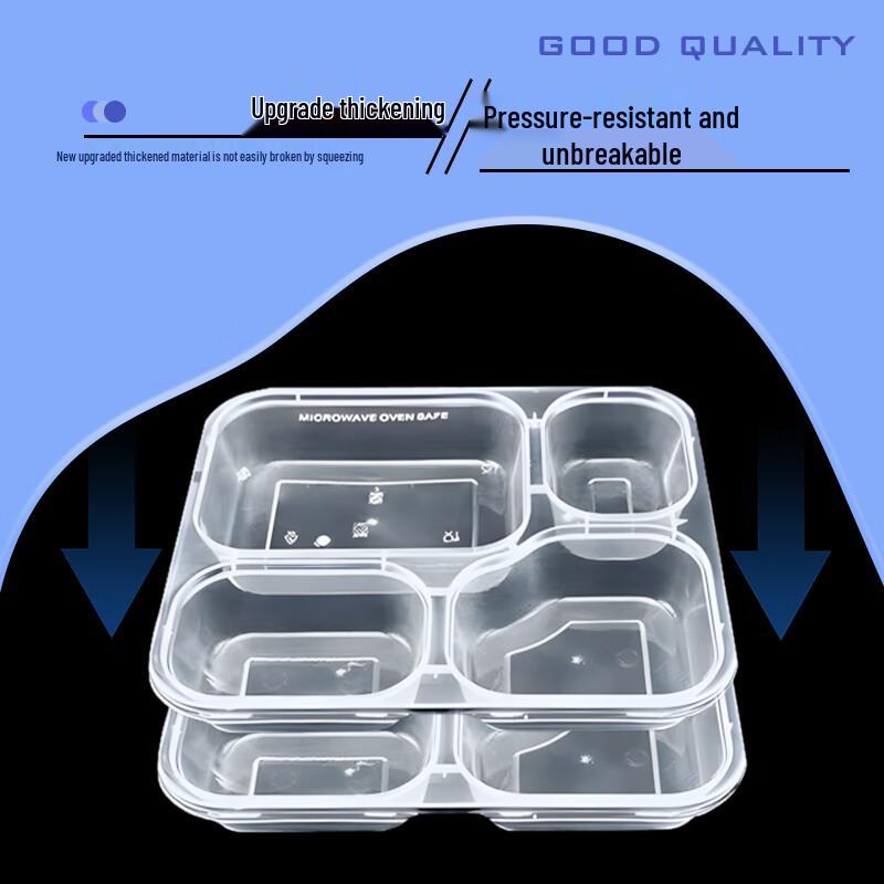 Premium 4-Compartment Disposable Meal Box