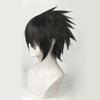 High Quality Sasuke Uchiha Cosplay Wig Short Black Heat Resistant Synthetic Hair Anime Cosplay Wigs + Wig Cap