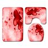 Romantic Valentine'S Day Bathroom Toilet Floor Mat 3-Piece Set