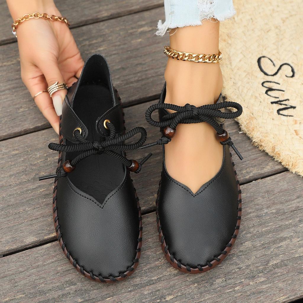 Women's Casual Flats Shoes Summer Fashion Sneakers Lace Up Walking Sport Shoes Women Running Shoes