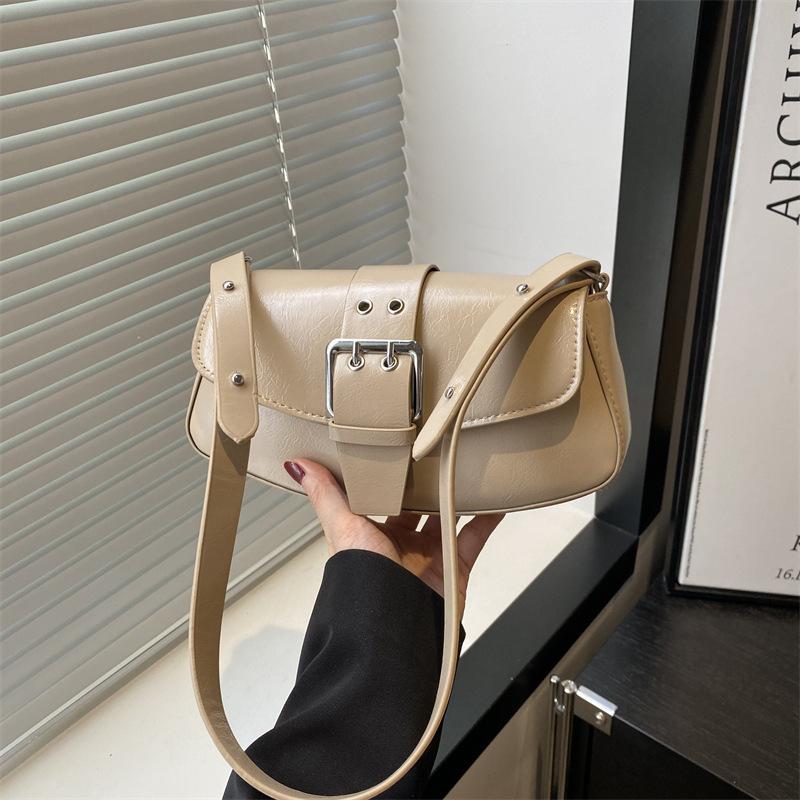 Bag Women's 2025 Summer Texture Fashion Underarm Bag Korean Version Niche Simple Casual Commuter Messenger Bag