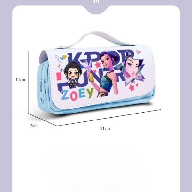 Barns Kpop Haxjaktsgrupp Pennfodral, Student Multifunktionell Pennskrin, Sött Pennfodral, Skolmaterial