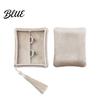 Travel Jewelry Case Velvet Box Organizer with Tassel Women Lined
