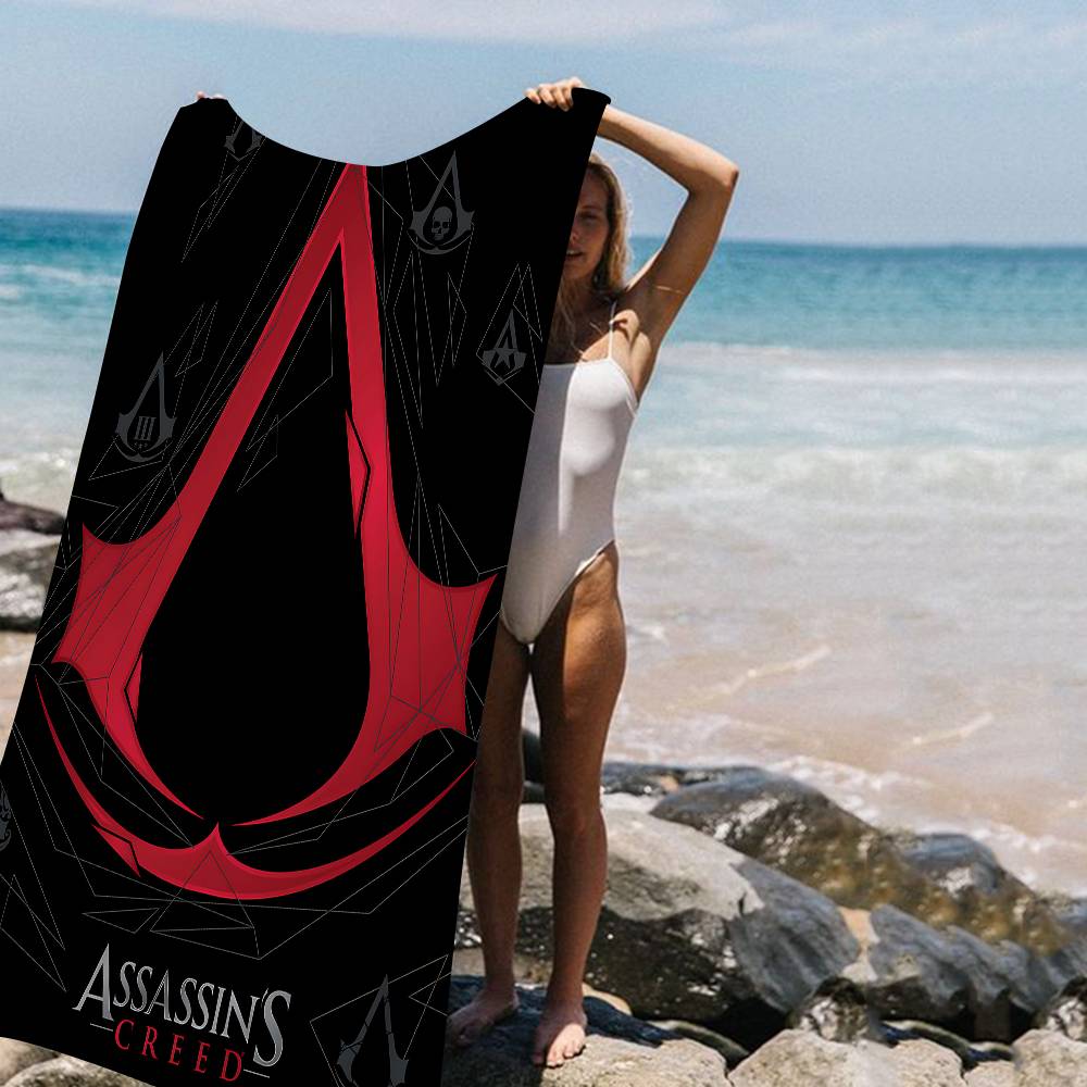 Gioco A-Assassins C-Creeds Coperta in Microfibra Asciugatura Rapida Teli da Spiaggia Stampa Oversize Super Assorbente Coperta Telo da Piscina