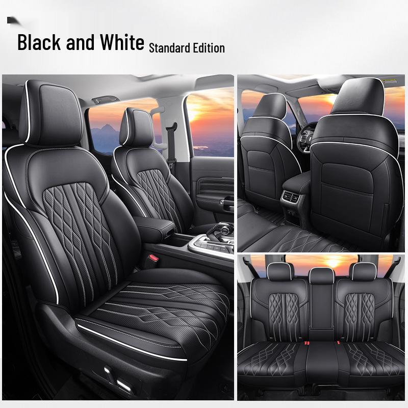 Tank 300 Car Seat Cushion: Full Surround Cartoon Design, All-Season Leather Pad